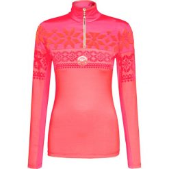Golf SPORTALM CADBURY. Różowe swetry damskie Sportalm, z nadrukiem, z tkaniny, eleganckie, z krótkim rękawem, krótkie, bez kaptura. W wyprzedaży za 490,00 zł.