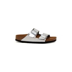 Sandały Birkenstock ARIZONA SILBER. Sandały damskie Birkenstock, bez wzorów, bez obcasa, bez zapięcia. Za 315,24 zł.