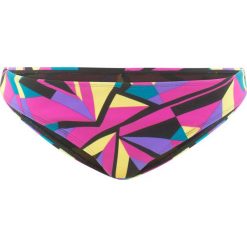 Stroje kąpielowe damskie: Figi bikini bonprix czarny-bez-turkusowo-fuksja-żółty