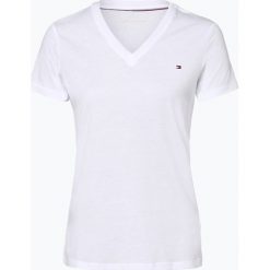 Tommy Hilfiger - T-shirt damski, biały. Białe t-shirty damskie TOMMY HILFIGER, s, bez wzorów, z bawełny, bez kołnierzyka. Za 179,95 zł.