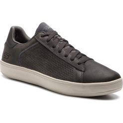 Półbuty SKECHERS - Grandeur 54323/CHAR Charcoal. Szare półbuty męskie Skechers, na co dzień, bez wzorów, ze skóry, bez zapięcia. Za 299,99 zł.