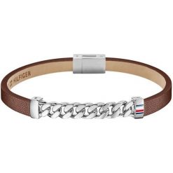 Tommy Hilfiger Brązowy pasek ze skóry dla mężczyzn TH2700953. Pomarańczowe paski męskie TOMMY HILFIGER. W wyprzedaży za 281,00 zł.