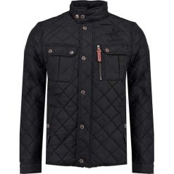 Kurtka przejściowa "Dathan" w kolorze granatowym. Niebieskie płaszcze męskie Geographical Norway Men, m, bez wzorów, ze skóry, bez kaptura. W wyprzedaży za 169,95 zł.