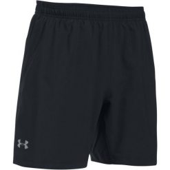 Under Armour Launch Sw 2-In-1 Short Blk Blk Rerf. Czarne spodenki sportowe męskie Under Armour, ze skóry, sportowe. W wyprzedaży za 135,00 zł.