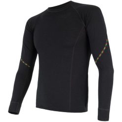 Sensor Koszulka Termoaktywna Z Długim Rękawem Merino Air M Black Xl. Czarne koszulki sportowe męskie marki Sensor, xl, z wełny, z długim rękawem, outdoorowe. Za 215,00 zł.
