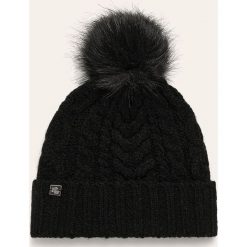 Lauren Ralph Lauren - Czapka. Czarne czapki damskie Lauren Ralph Lauren, na zimę, bez wzorów, z poliesteru. Za 299,90 zł.