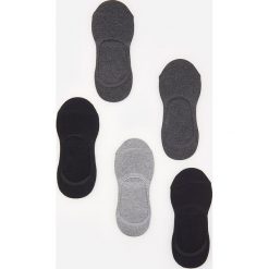 Skarpety stopki 5 pack - Szary. Szare skarpetki męskie Reserved, bez wzorów. Za 39,99 zł.