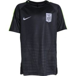 T-shirty chłopięce z nadrukiem: Nike Performance DRY Tshirt z nadrukiem black/volt/reflective silver