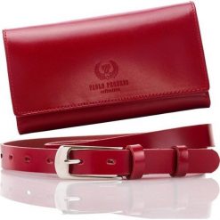 POMYSŁ NA PREZENT: PORTFEL DAMSKI PAOLO PERUZZI + PASEK DAMSKI. Paski damskie producent niezdefiniowany, w paski, ze skóry, eleganckie. Za 239,00 zł.