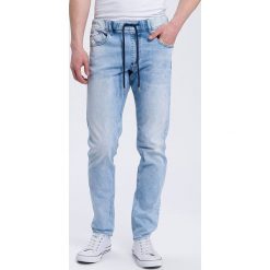 Dżinsy "Jimi" - Slim fit - w kolorze błękitnym. Niebieskie jeansy męskie Cross Jeans, m, w paski, klasyczne. W wyprzedaży za 109,95 zł.
