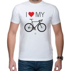 Koszulka T-SHIRT Love Bike. Koszulki męskie studioixi, m, z nadrukiem, bez kołnierzyka. Za 69,00 zł.