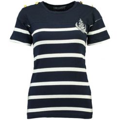 Geographical Norway Koszulka Damska Jalmina L Ciemny Niebieski. Niebieskie koszulki damskie marki Geographical Norway, l, bez wzorów, bez kołnierzyka. Za 89,00 zł.