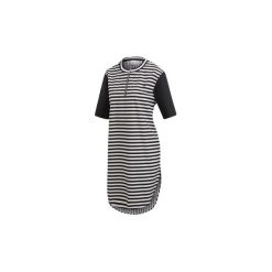 Sukienki krótkie adidas Sukienka. Czarne sukienki damskie Adidas, bez wzorów, bez kołnierzyka, z krótkim rękawem, krótkie, mini. Za 195,30 zł.