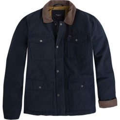 Kurtka "Fort" w kolorze granatowym. Niebieskie kurtki męskie Denim Special, s, bez wzorów, bez kaptura. W wyprzedaży za 300,95 zł.