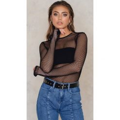 Koszule damskie: Vanessa Moe x NA-KD Koszula Net – Black