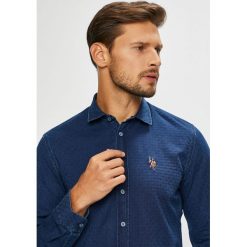 U.S. Polo - Koszula. Niebieskie koszule męskie marki U.S. Polo, s, z bawełny, z długim rękawem. W wyprzedaży za 319,90 zł.