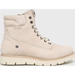 Wrangler - Buty Tucson Lady. Brązowe buty sportowe damskie Wrangler, ze skóry, sportowe. W wyprzedaży za 219,90 zł.
