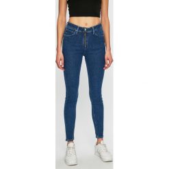 Lee - Jeansy Scarlett High Zipper. Niebieskie jeansy damskie Lee, l, z podwyższonym stanem. W wyprzedaży za 159,90 zł.