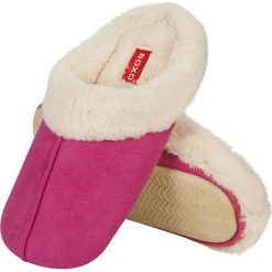 Soxo - Kapcie. Różowe kapcie damskie marki Soxo, z materiału. Za 79,99 zł.