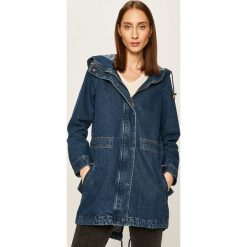 Answear - Kurtka jeansowa. Niebieskie kurtki damskie ANSWEAR, s, bez wzorów, z bawełny, krótkie. W wyprzedaży za 179,90 zł.
