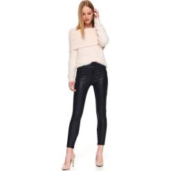 Spodnie długie damskie slim. Czarne spodnie damskie Top Secret. Za 129,99 zł.