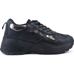 Modne sneakersy (38). Czarne sneakersy damskie . Za 129,00 zł.