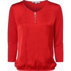 Comma casual identity - Bluzka damska, czerwony. Czerwone bluzki damskie marki comma casual identity, bez wzorów, z satyny, eleganckie, bez kołnierzyka, bez rękawów. Za 159,95 zł.