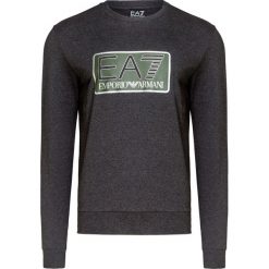 Bluza EA7 EMPORIO ARMANI. Szare bluzy męskie EA7 Emporio Armani, z nadrukiem, z bawełny, z okrągłym kołnierzem, bez rękawów, bez kaptura. W wyprzedaży za 264,00 zł.