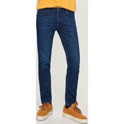 Jeansy męskie: Jeansy slim fit knit denim - Granatowy