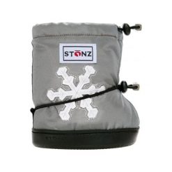 Stonz nieprzemakalne kapcie/osłonki/śniegowce dziewczęce 23 srebrne. Szare kapcie dziewczęce Stonz. Za 209,00 zł.
