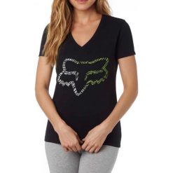 T-shirty damskie: FOX T-Shirt Damski Phoenix V Neck Ss Tee Xs Czarny