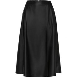 Spódnica ze sztucznej skóry bonprix czarny. Czarne spódniczki damskie bonprix, bez wzorów, ze skóry, midi. Za 129,99 zł.