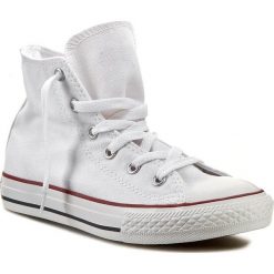 Trampki CONVERSE - Yths CT Core Hi 3J253 Optical Wht. Białe kozaki damskie marki Converse, bez wzorów, z gumy, bez zapięcia. W wyprzedaży za 189,00 zł.