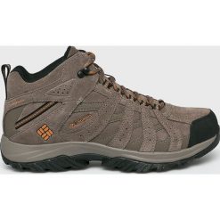 Columbia - Buty Canyon Point. Szare buty trekkingowe męskie marki Columbia, z materiału, na sznurówki, outdoorowe. Za 499,90 zł.