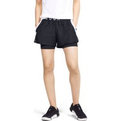Under Armour Play Up Szorty Czarny. Czarne szorty damskie Under Armour, m, bez wzorów, z poliesteru. Za 171,95 zł.