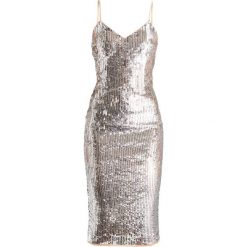 Sukienki: Maya Deluxe MIDI CAMI DRESS WITH FULL SEQUIN EMBELLISHMENT Sukienka koktajlowa silver