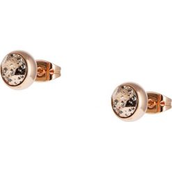 Kolczyki damskie: Pozłacane kolczyki-wkrętki z kryształkami Swarovski