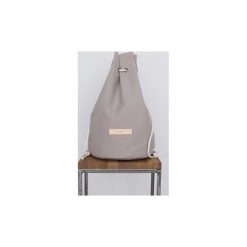 Plecaki damskie: Towny Owl Light Taupe – Bawełniany plecak / sakwa / worek