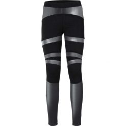 Legginsy bonprix czarny. Czarne spodnie damskie bonprix, ze skóry. Za 109,99 zł.
