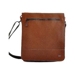 Skórzana torba na ramię unisex koniakowa DAAG Jazzy Run 5 - Koniak. Torby męskie skórzane daag, bez wzorów, młodzieżowe, na ramię. Za 302,99 zł.