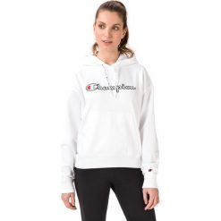Champion Bluza Biały. Białe bluzy damskie Champion, s, z haftami, z bawełny, bez rękawów, bez kaptura. Za 306,95 zł.