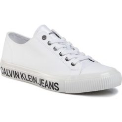 Tenisówki CALVIN KLEIN JEANS - Deangelo B4S0112 White. Białe półbuty męskie Calvin Klein Jeans, na co dzień, bez wzorów, z jeansu, klasyczne, bez zapięcia. W wyprzedaży za 309,00 zł.