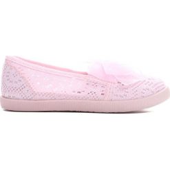 Jasnoróżowe Tenisówki Can I Have. Czerwone buty dziewczęce sportowe Born2be, w koronkowe wzory, z koronki. Za 39,99 zł.