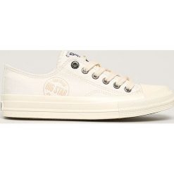 Big Star - Tenisówki. Białe trampki i tenisówki damskie BIG STAR, bez wzorów, z gumy, na sznurówki. Za 109,90 zł.