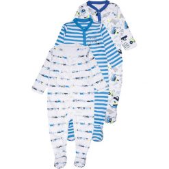 Bielizna chłopięca: mothercare BOYS CREW SLEEPSUIT BABY 3 PACK Piżama blue