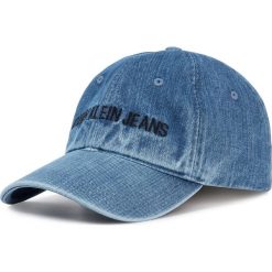 Czapka z daszkiem CALVIN KLEIN JEANS - J Intitutional Denim Cap K50K505100 0GY. Niebieskie czapki męskie Calvin Klein Jeans, bez wzorów, z bawełny. W wyprzedaży za 129,00 zł.