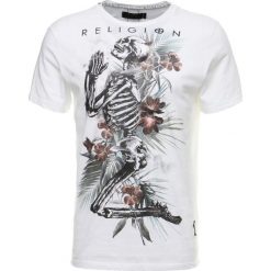 T-shirty męskie z nadrukiem: Religion TROPIC SKELETON TEE Tshirt z nadrukiem white