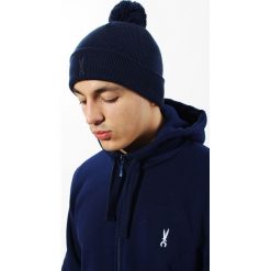 Czapka Orlovski Navy Pompon. Niebieskie czapki męskie na zimę. Za 45,00 zł.