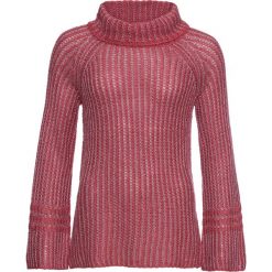 Sweter oversize bonprix dymny malinowy. Różowe swetry damskie bonprix. Za 44,99 zł.