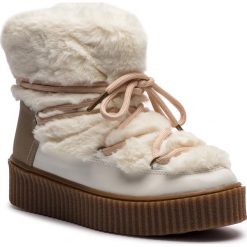 Śniegowce GIOSEPPO - 41138 Off White. Brązowe buty zimowe damskie marki Gioseppo, z materiału. W wyprzedaży za 199,00 zł.